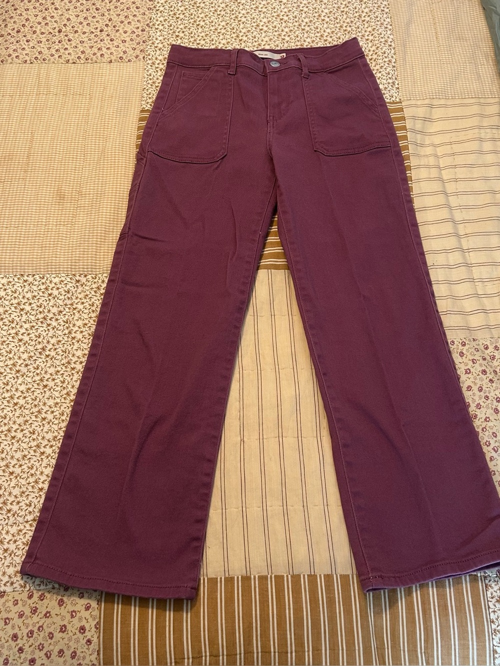 Purple girls Levi’s wide leg size 12 jeans